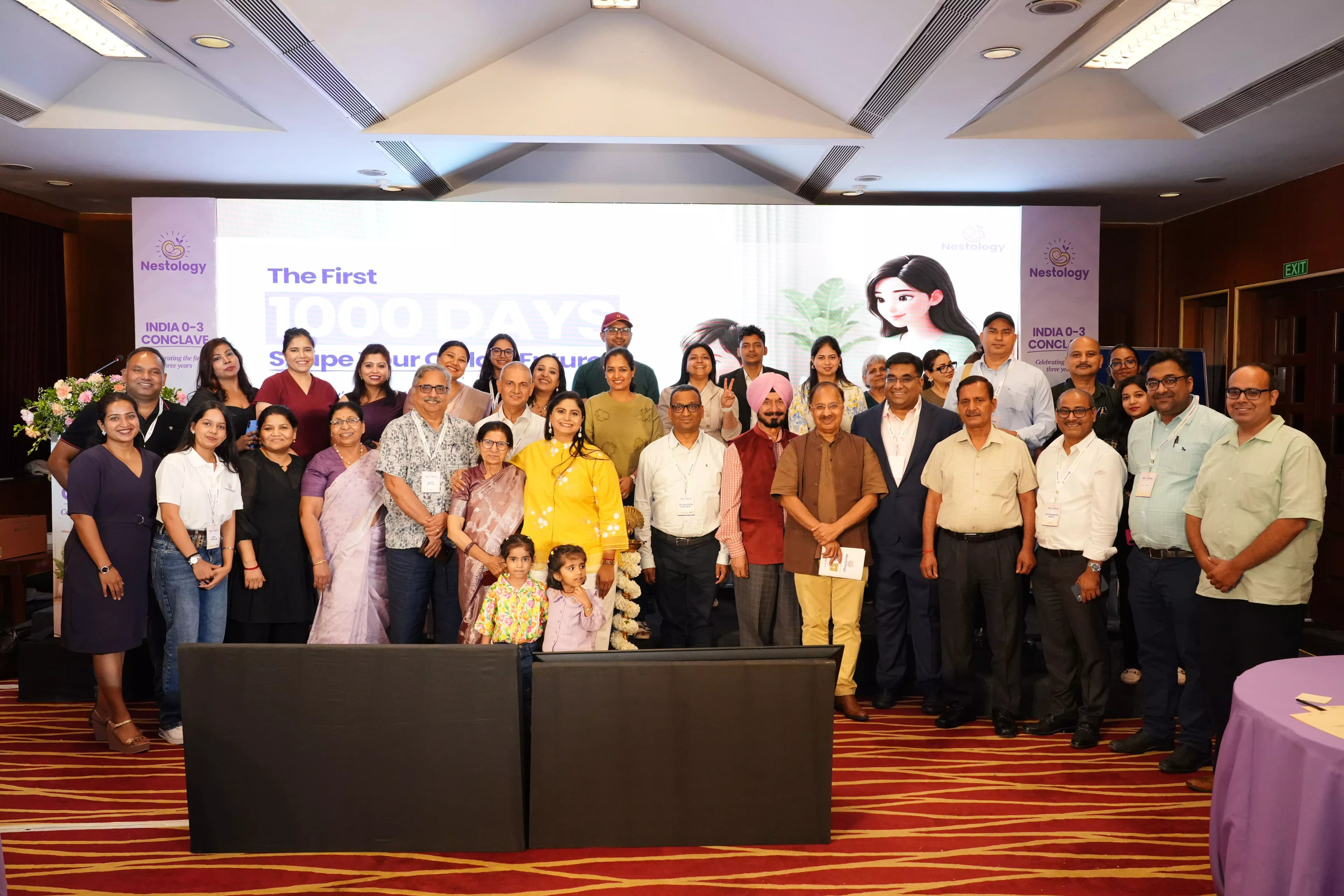 Parents and children at Nestology's The First 1000 Days — India 0-3 Conclave