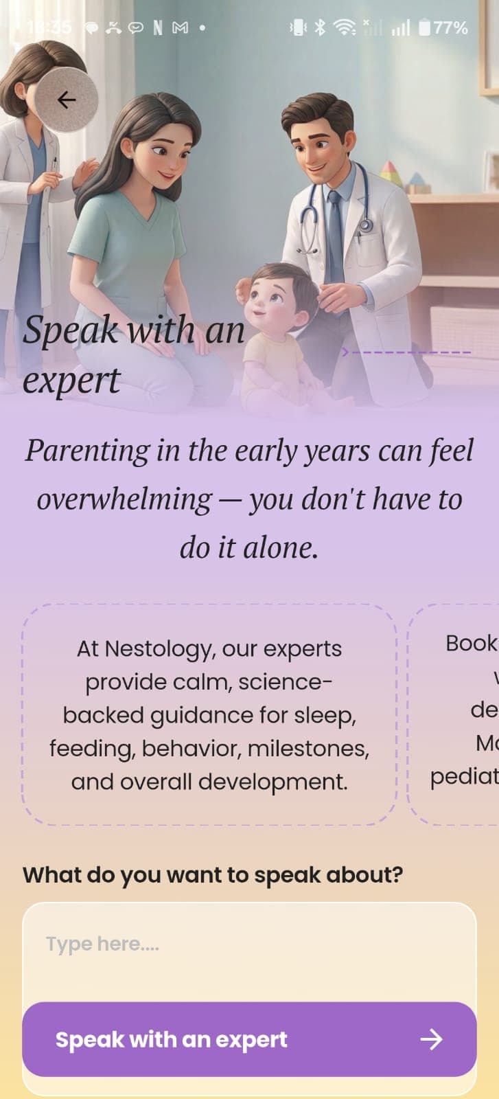 Speak with an expert - 1:1 guidance from Nestology specialists